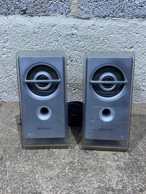 Sony Multimedia Lautsprecher Silber Grau Kabelgebunden Desktop PC Audio Paar