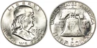 1958-D FRANKLIN HALF DOLLAR UNC BLAST WHITE GEM BU UNCIRCULATED FROM ORIG. ROLL!