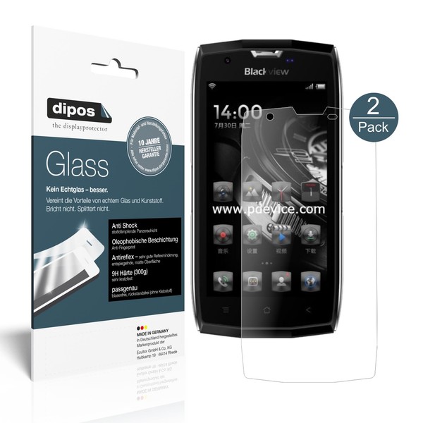 2X Schutzfolie FüR Blackview BV7000 Pro Matt - Folie F. Display 9H Dipos Glass-image