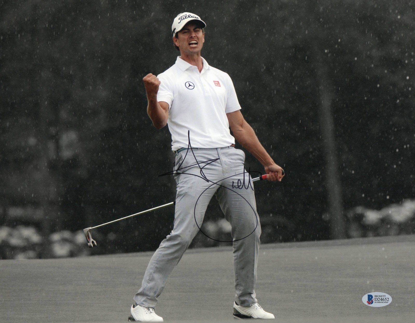 Adam Scott Autographed Signed Masters Auto Pga Tour 11X14 Photo Authentic Beckett Beckett COA 