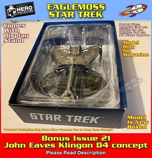 Eaglemoss Star Trek Klingon D4 (John Eaves Concept) Model Only No Magazine (New)
