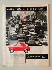 PUBLICITE ANNEES 60 - AUTO VESPA 400