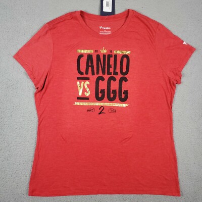 2018 Canelo Alvarez Vs Gennady Golovkin GGG 2 Boxing T-Shirt Women's Size XL