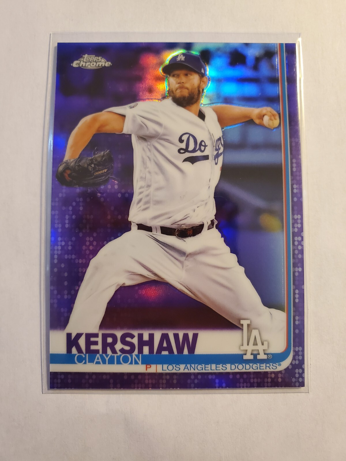 2019 Topps Chrome - Purple Refractor #112 Clayton Kershaw /299