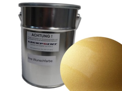1,5 Liter Spritzfertigen Basislack Candy Gold Metallic Autolack Lackpoint neu !