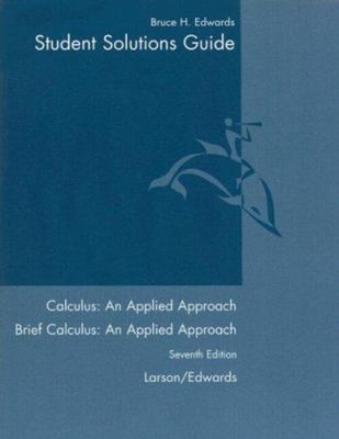 Calculus : An Applied Approach Student Solutions Guide Perfect Br