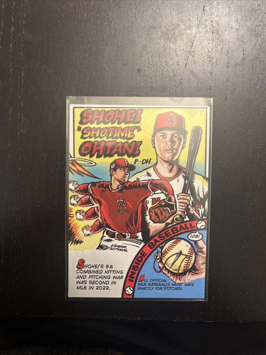 2023 Topps Archives Shohei Ohtani Inside Baseball Comic