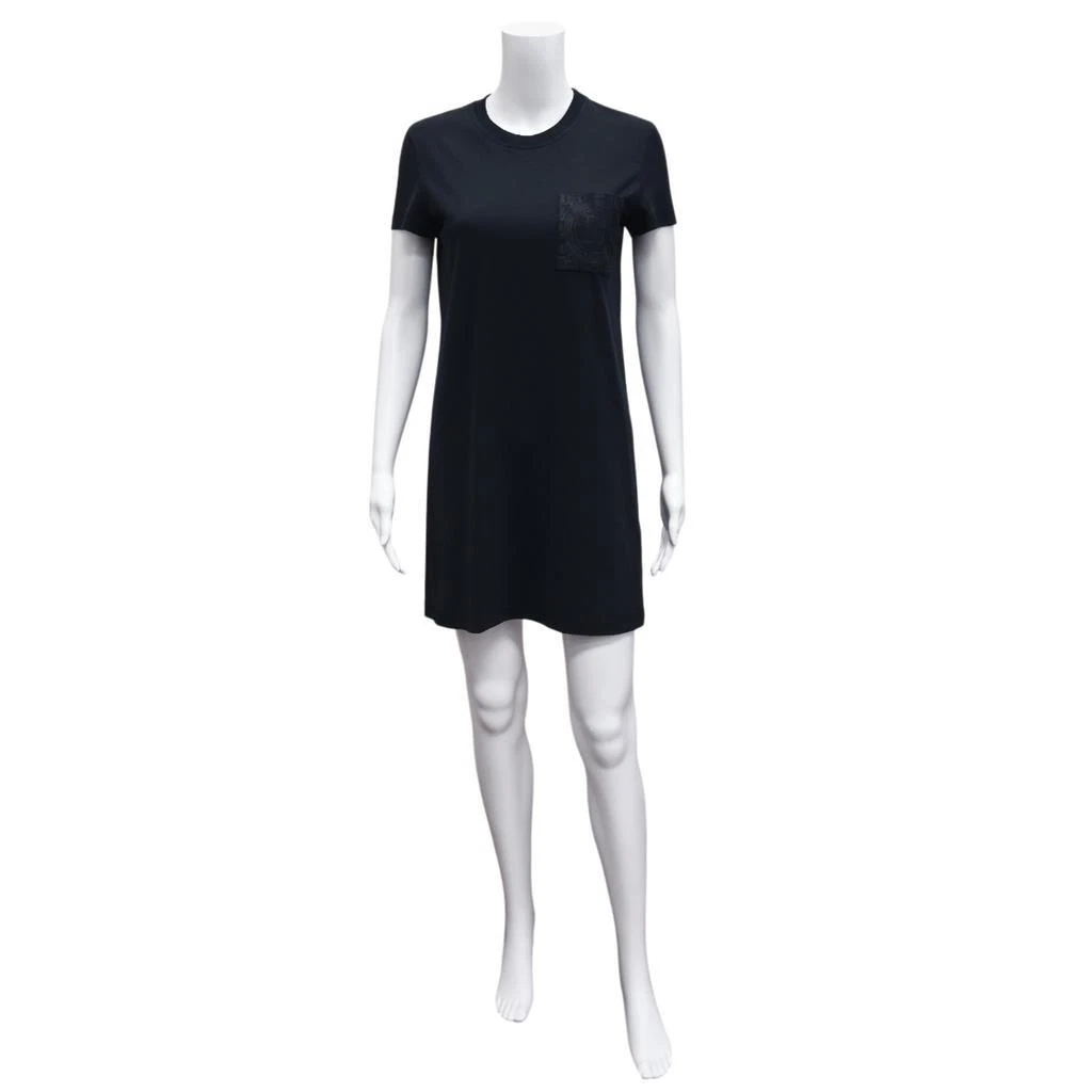 HERMÈS HERMES Abito t shirt con tasche ricamate Midnight Navy taglia 36 circa US 4