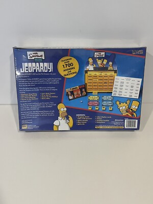 The Simpsons Jeopardy!  Board Game Pressman 2003 Sealed and New