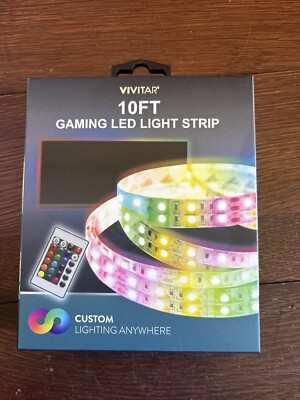 Vivitar 10Ft Gaming Led Light Strip USB Powered Connection IR Remote Control