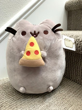 New GUND Pusheen Cat Snackable Pizza Foodie 9.5" Soft Stuffed Plush Toy