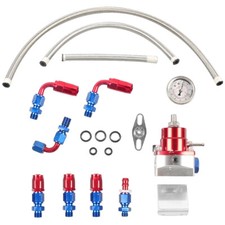 Adjustable Universal 6an Fuel Pressure Regulator Kit Efi Bypass Return 0-100psi