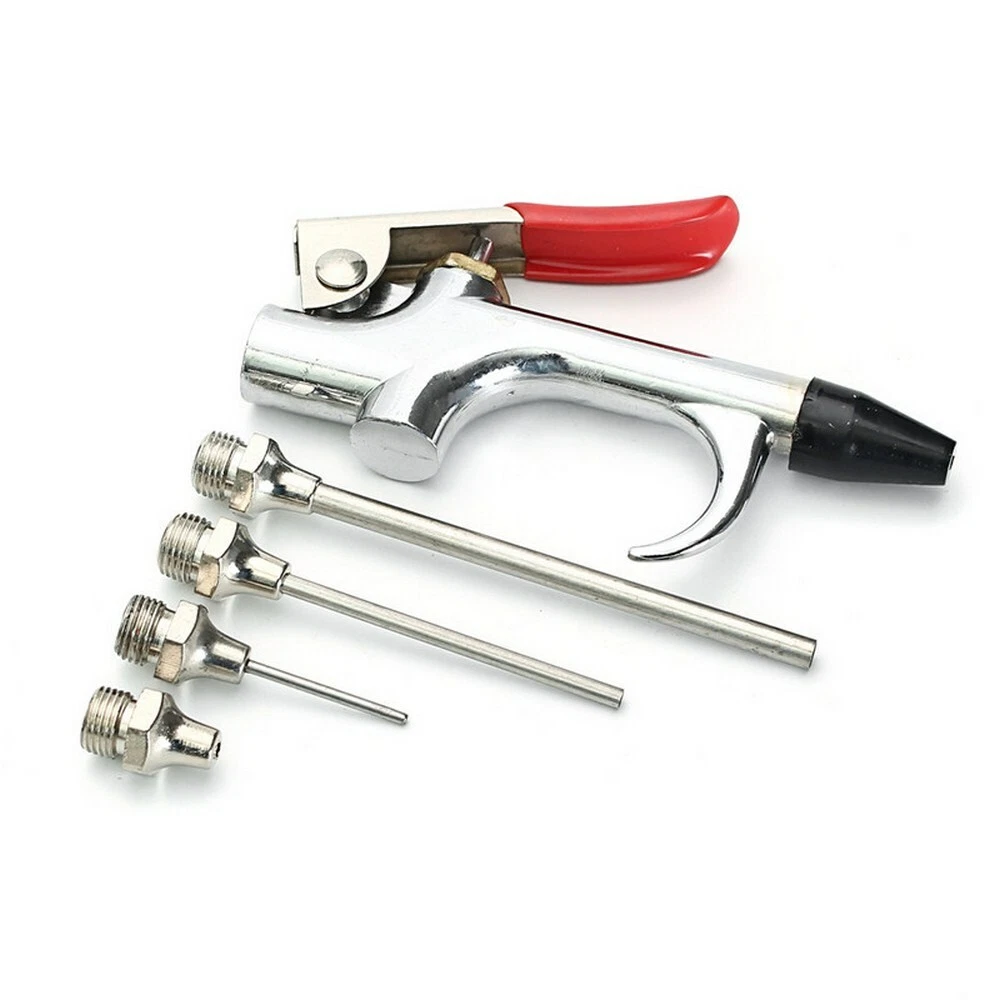 5Pcs Air Blow Gun Kit Set Air Compressor Nozzle Tip Needle Inflation Blower Tool