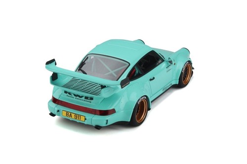 1/18 Porsche 911 930 RWB Bodykit 2015 Tiffany blau Harz Modell GT Spirit GT875 - Bild 7 von 9