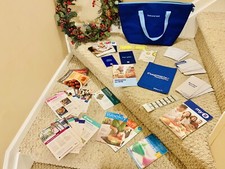 Lot Vintage Weight Watchers Feed Your Soul Bag, Points Plus Trackers Booklets
