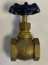 3/4"-FPT BRONZE GLOBE GATE VALVE (LOT OF 5)