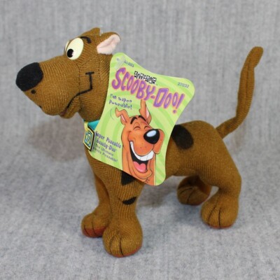 CARTOON NETWORK Scooby Doo Plush Dog Super Poseable Vintage New Tag 1990s Toy