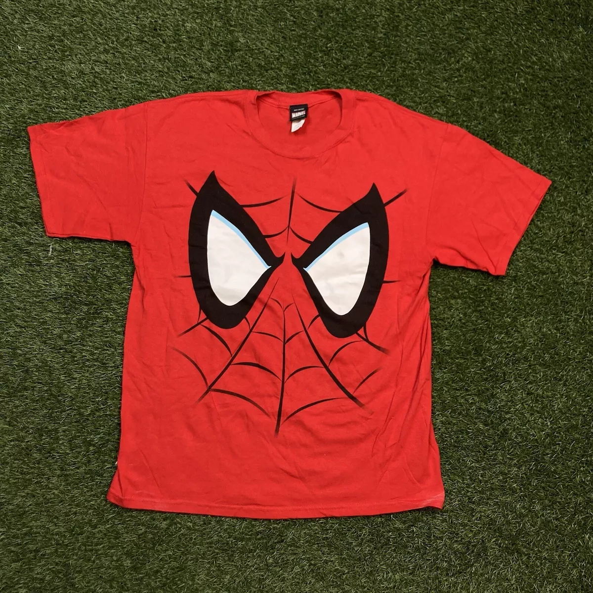 Vintage Spider-Man Shirt L 00s Y2K Comic Book Movie Promo Marvel