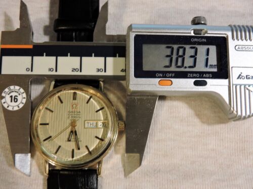OMEGA ELECTRONIC F300HZ DE VILLE CHRONOMETER, 80 MICRON MASSIV GOLD! FUNKTIONIERT EINWANDFREI! - Bild 7 von 9