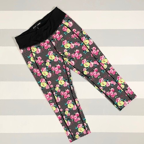 Betsey Johnson, Floral Leggings, Small 