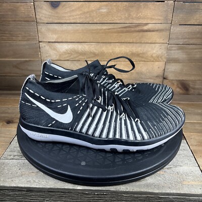 Nike Womens Size 8.5 Free Transform Flyknit 833410-010 Black