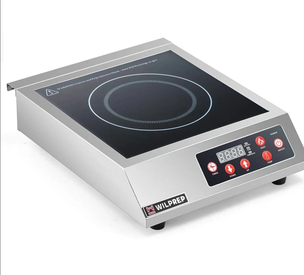 Commercial Countertop Induction Cooktop 1800W Large 7.9" Induction Coil, 110V
