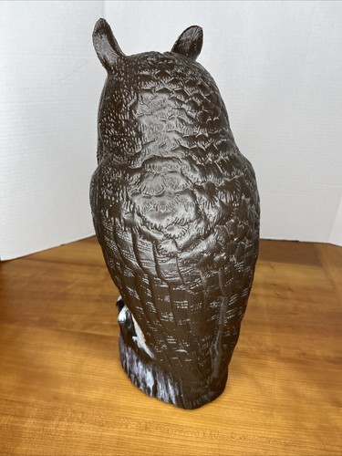 VINTAGE 1990 DALEN PRODUCTS BLOW MOLD 16" OWL GARDEN DECOY Halloween Decoration - Picture 13 of 21