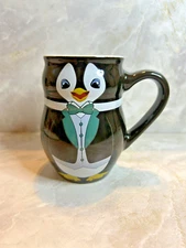 2021 ChristkindlMarket Annual Holiday Christmas Mug Cup Chicago Penguin Bow Tie