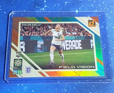 2023 Donruss Womens World Cup Chloe Kelly England RC Field Vision Orange /49