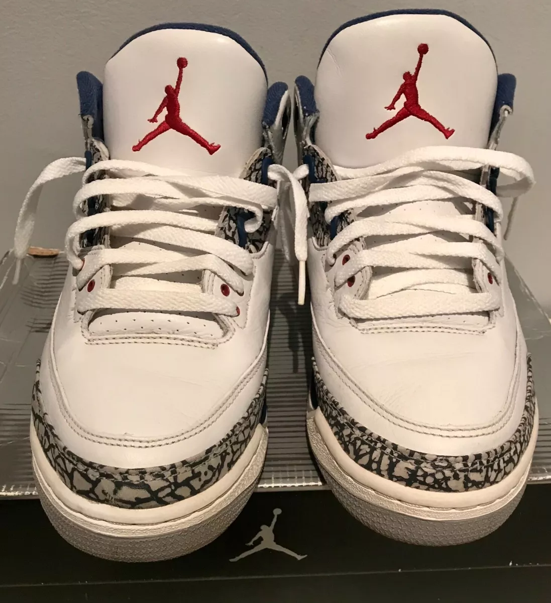 Authentic Nike Air Jordan 3 III Retro 2001 release True Blue rare size 10