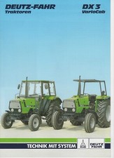 Prospekt: Deutz-Fahr DX 3 VarioCab - Traktor - Format: A4 gebraucht
