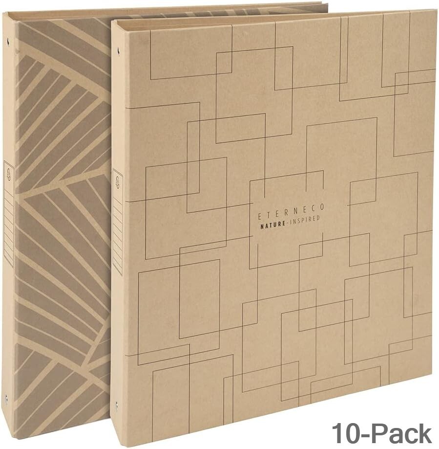 A4 Ring Binders 10-Pack File Folders 40mm Spine Eco Friendly Exacompta Eterneco