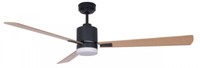 VAM DC Energiespar Deckenventilator Factory LED Schwarz 90 CM Mit Fernbedienung