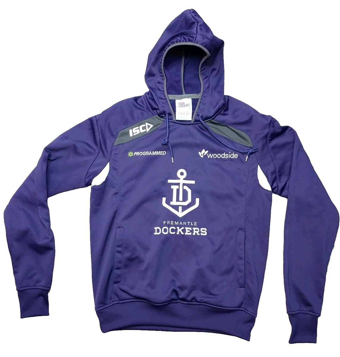 Fremantle Docker Football XS AFL ISC On Field Full Zip Hood Track