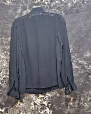 Robe Femme Noire Et Blanc Ceinturée – Marque Sharagano Taille 10 – Occasion Très Bon état