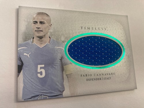 2024 Futera Unique FABIO CANNAVARO /15 Patch Emerald Timeless Italy #TL03 - Picture 7 of 24