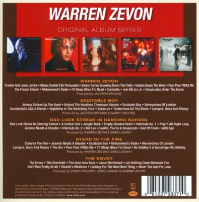 WARREN ZEVON - ORIGINAL ALBUM SERIES NEW CD
