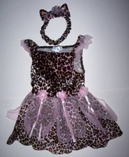 Vtg The Children's Place TCP LEOPARD KITTY Princess COSTUME 12-18 MO Halloween