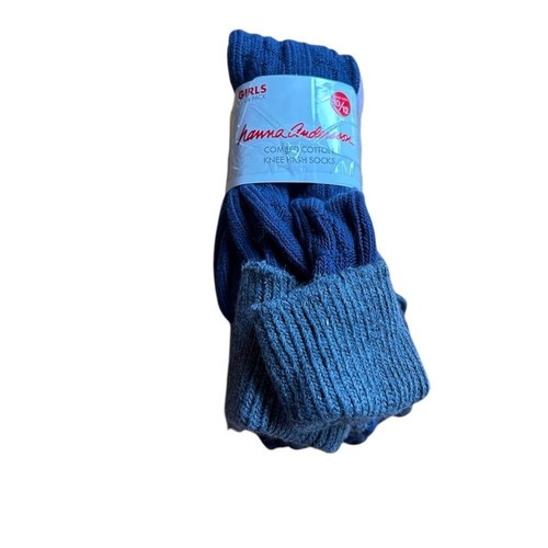 Hanna Andersson 4pk Combed Cotton Knee High Socks Girls Shoe 10/12 New in Pckg - Picture 5 of 7