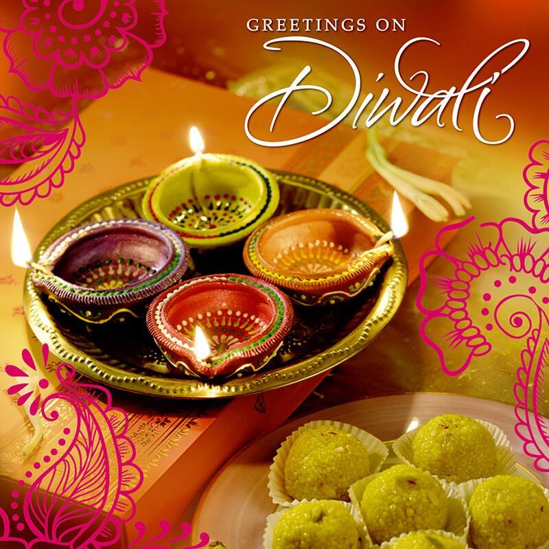 Davora Diwali Greeting Card with Envelope DWF1032 Hindu
