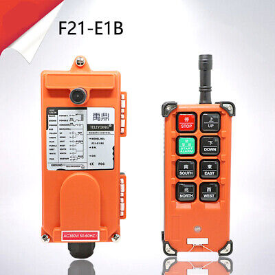 Industrial Hoist Radio Control System Remote Controller 2 Transmitter 1 Receiver F21-E1B 380V for Industrial Control Motor Control 