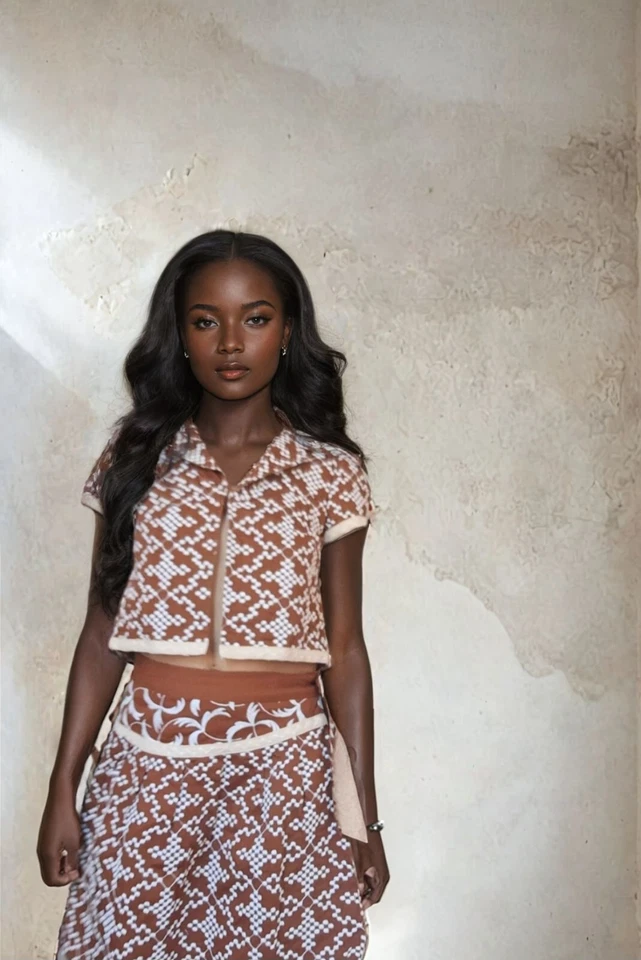 NANETTE LEPORE Conjunto de traje bordado de dos piezas y conjunto de falda - Talla S Foto 3 de 4