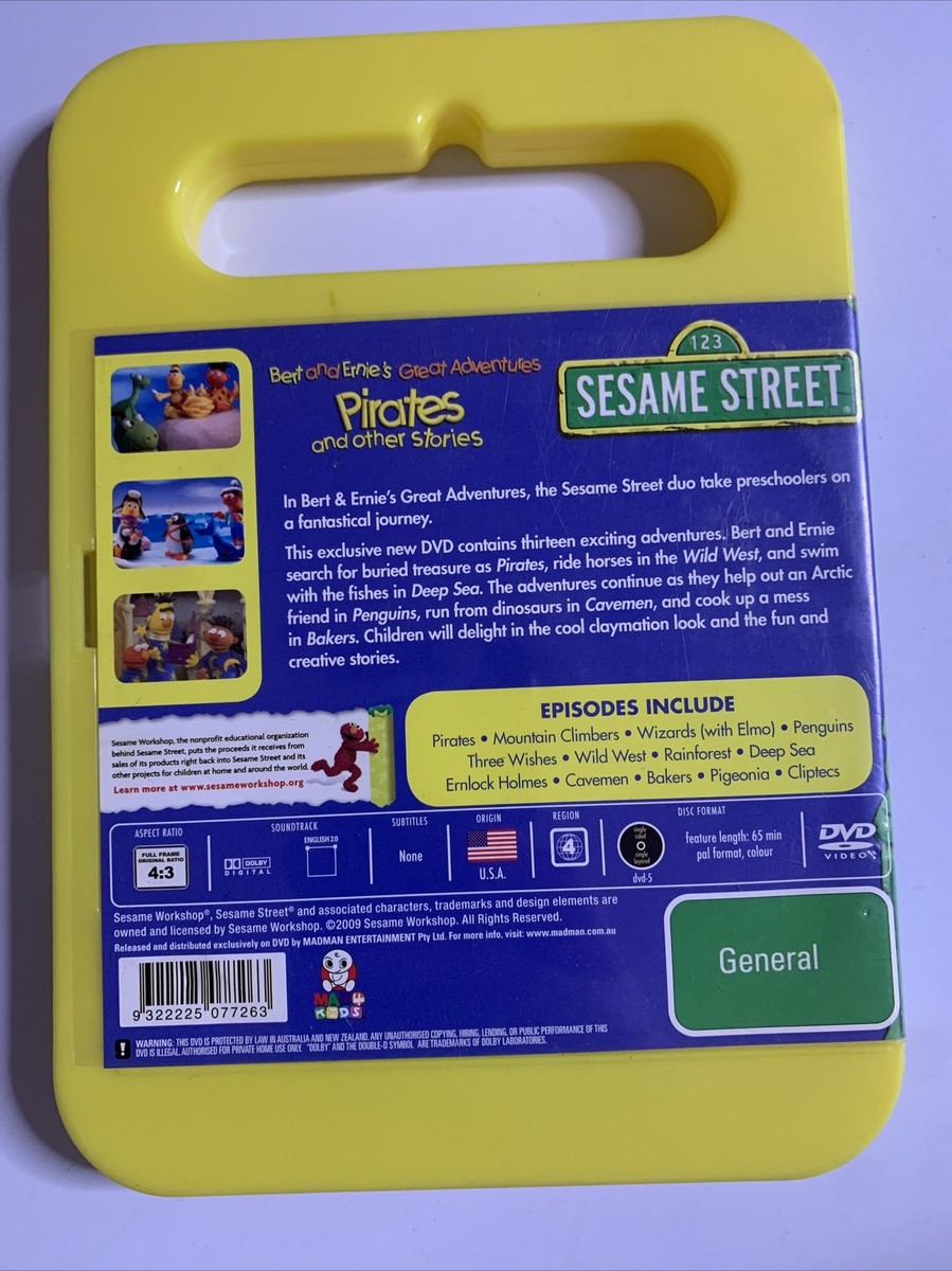 Sesame Street-Bert and Ernie's Great Adventures (DVD, 2008