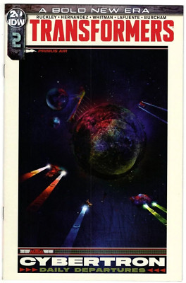 Transformers Comic 2 First Print Cover C Incentive Travel Poster Variant 2019