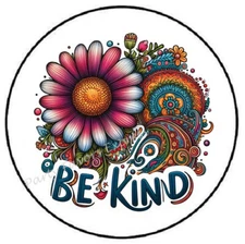 BE KIND FLORAL ENVELOPE SEALS LABELS STICKERS PARTY FAVORS