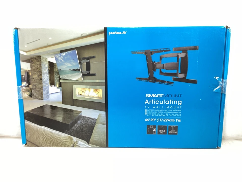 Peerless SmartMount Articulating Wall Mount for 46"-90" Displays - Black - Image 2 of 3