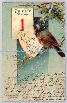 R773379 Viel Huck Zum Neuen Jahre Vogel