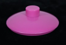 RARE VINTAGE UNBRANDED PRETEND PLAY REPLACEMENT PLASTIC PINK 2 3/4" LID ONLY  