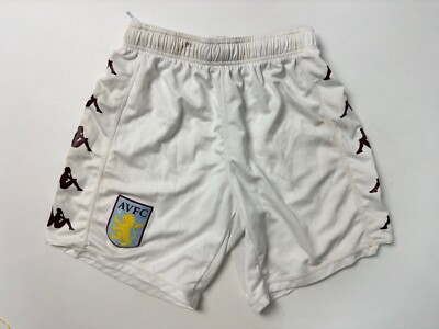 ASTON VILLA 2021/2022 FOOTBALL SHORTS KAPPA WHITE