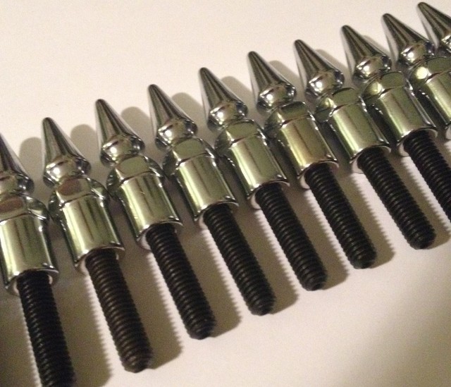 7 CHROME SPIKE VALVE COVER BOLT SET AMC & JEEP 199 232 258 BOLTS KIT